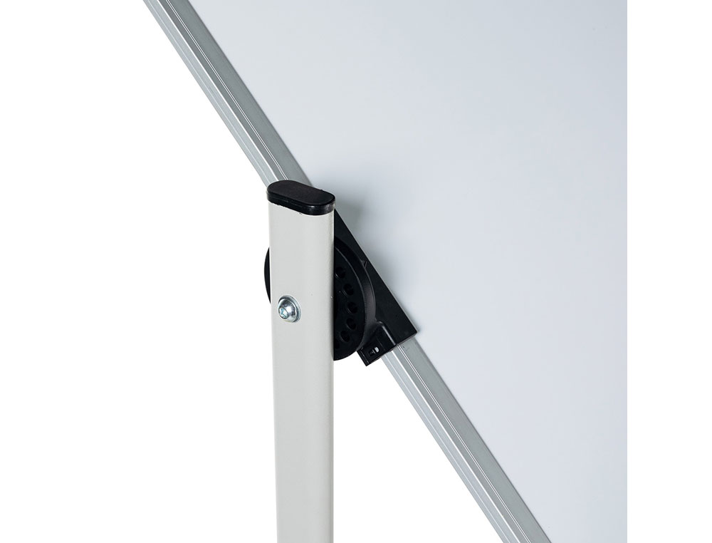 PIZARRA BLANCA ROCADA ACERO VITRIFICADO MAGNETICO MARCO ALUMINIO DOBLE CARA VOLTEABLE 90X120 CM