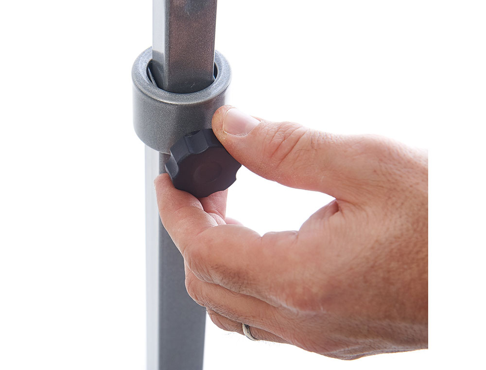 EXPOSITOR ROCADA DE SUELO MAGNETICO ROTATIVO 90 HORIZONTAL/VERTICAL ALTURA AJUSTABLE DIN A3
