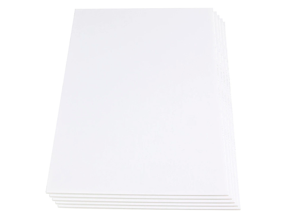 CARTON PLUMA LIDERPAPEL BLANCO ADHESIVO 1 CARA 70X100CM ESPESOR 10 MM