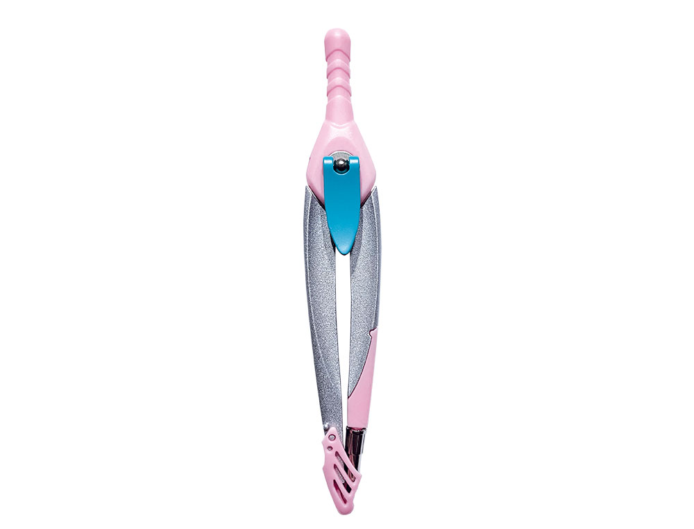 COMPAS LIDERPAPEL LOCK DEVICE CON ADAPTADOR UNIVERSAL Y TUBO DE MINAS COLOR ROSA CLARO