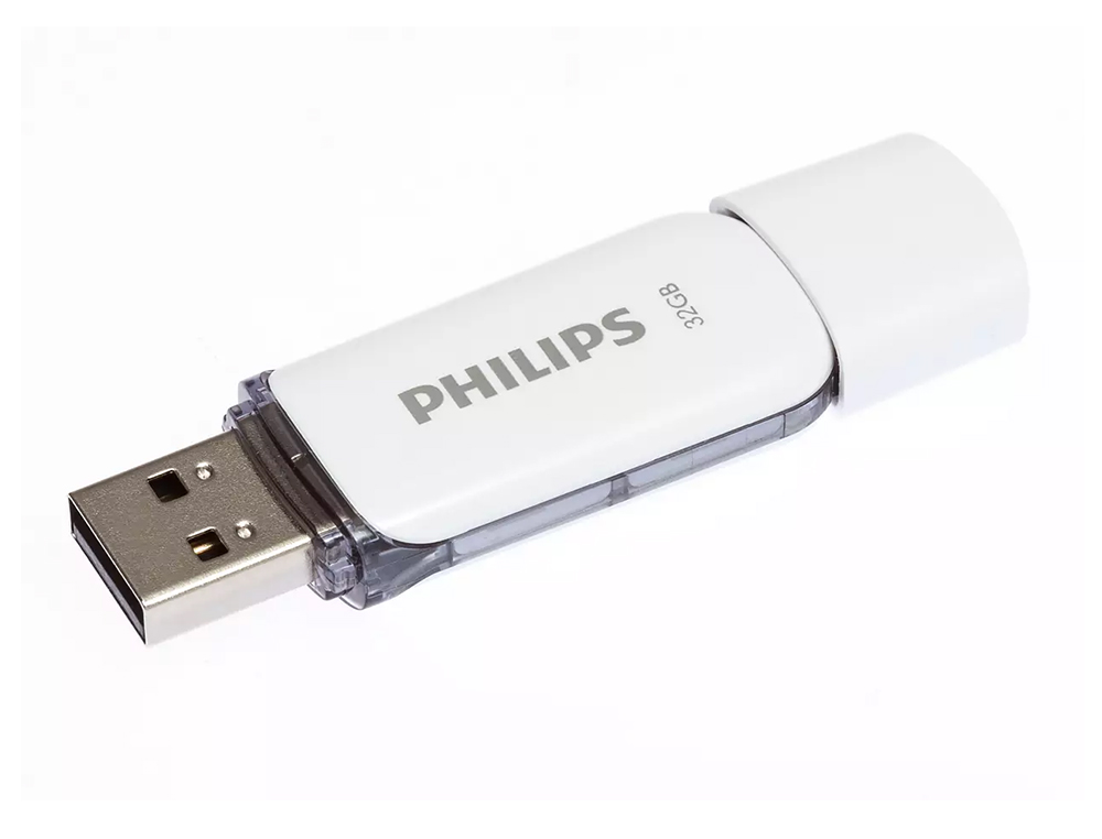 MEMORIA USB PHILIPS FLASH USB 2.0 32GB SNOW GREY