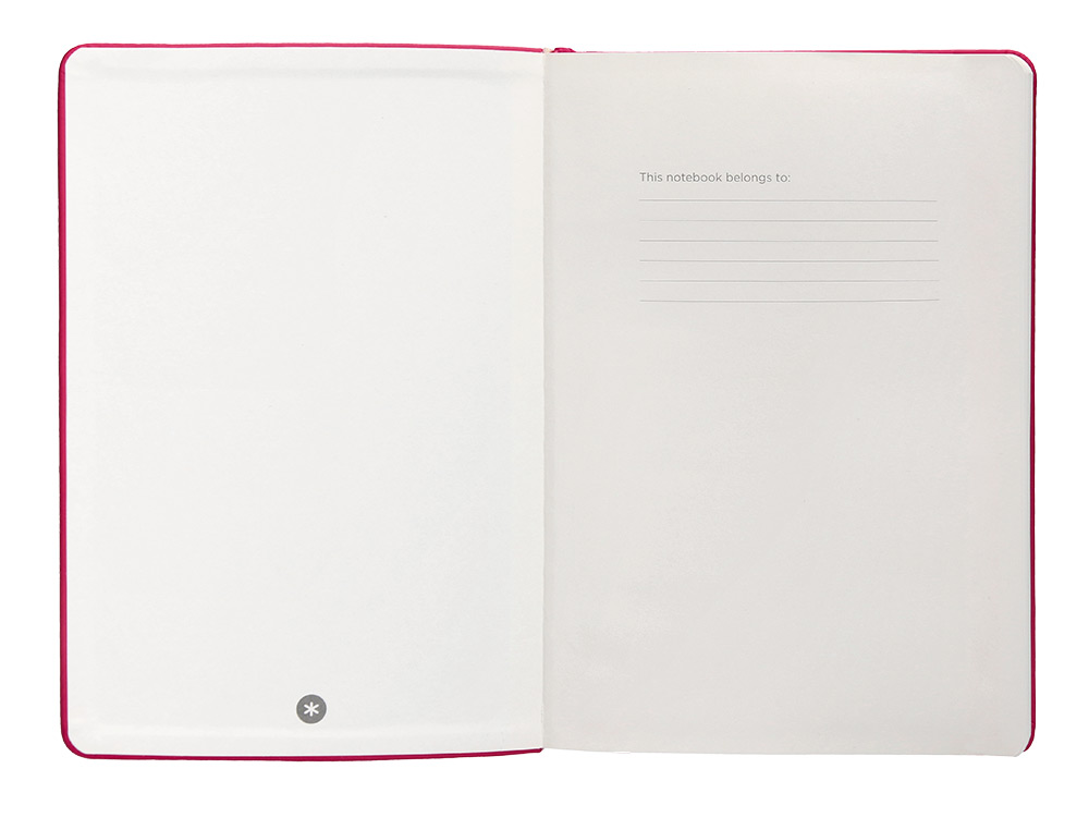 CUADERNO CON GOMILLA ANTARTIK NOTES TAPA DURA A5 HOJAS LISAS BURDEOS 100 HOJAS 80 GR FSC