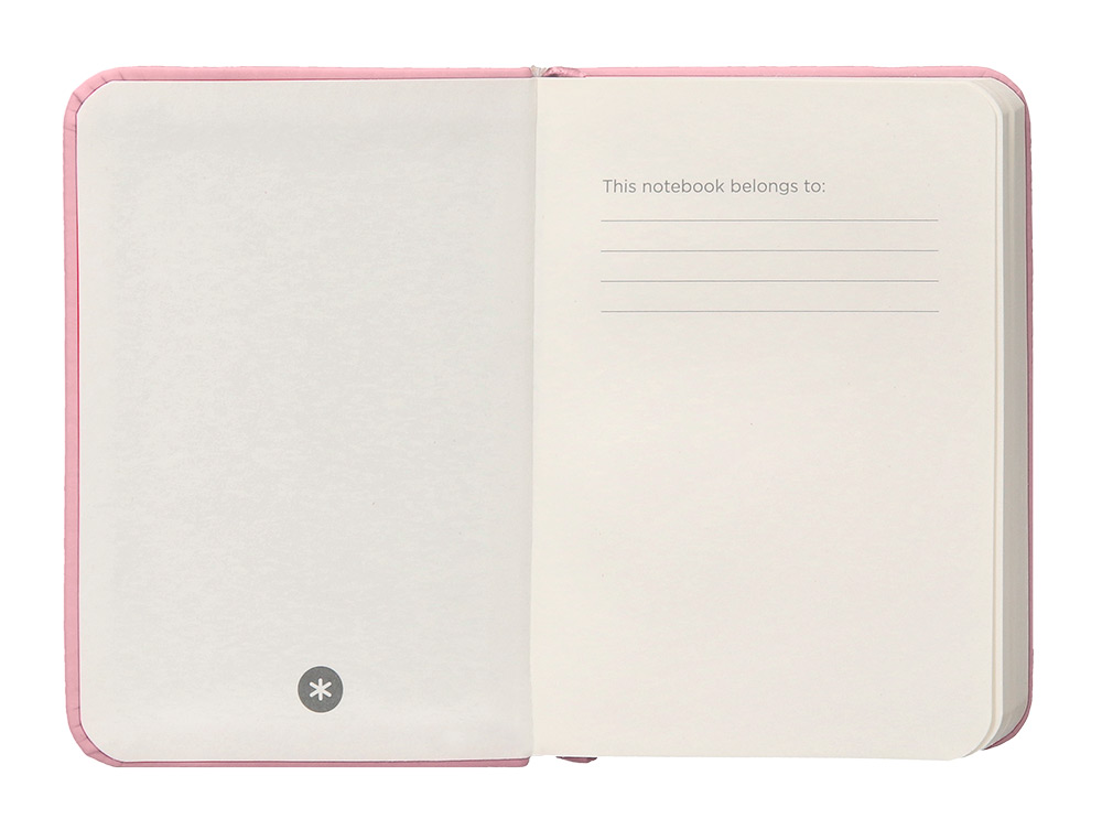 CUADERNO CON GOMILLA ANTARTIK NOTES TAPA DURA A7 HOJAS LISAS ROSA PASTEL 80 HOJAS 80 GR FSC