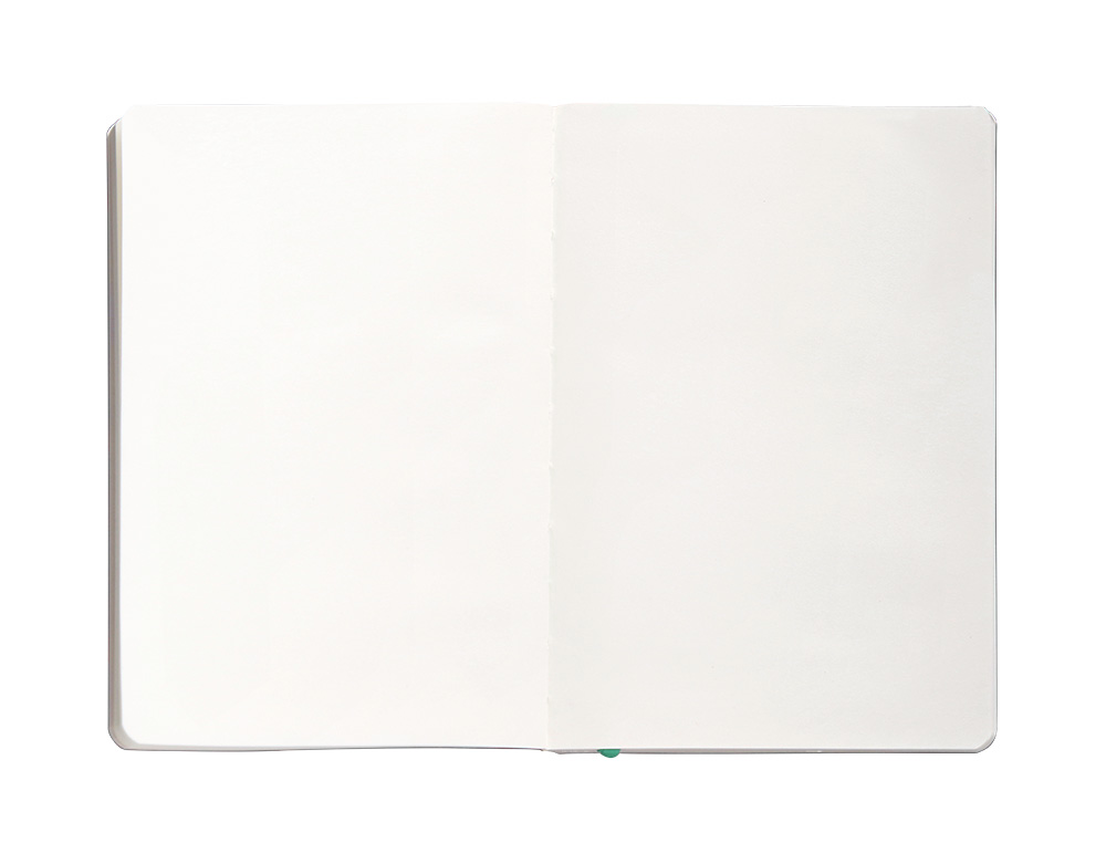 CUADERNO CON GOMILLA ANTARTIK NOTES TAPA BLANDA A5 HOJAS LISAS GRIS Y TURQUESA 80 HOJAS 80 GR FSC