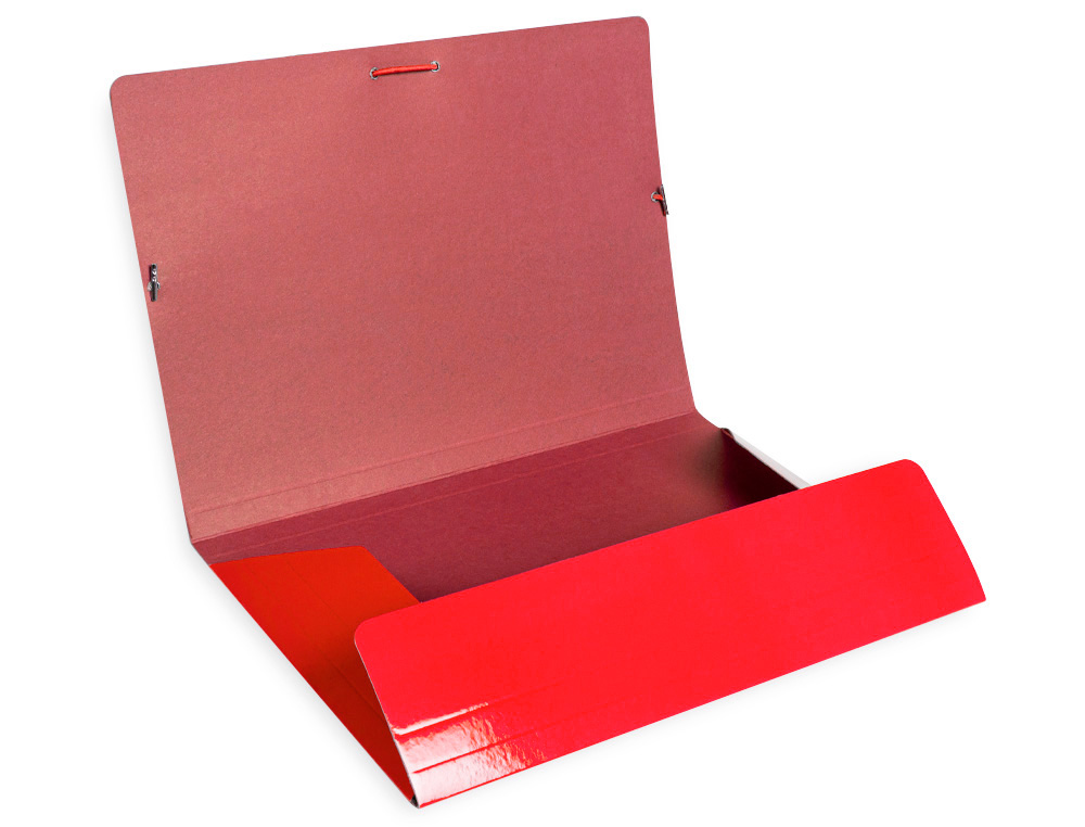CARPETA LIDERPAPEL GOMAS DIN A3 TRES SOLAPAS CARTON PLASTIFICADO 800 GR COLORES SURTIDOS