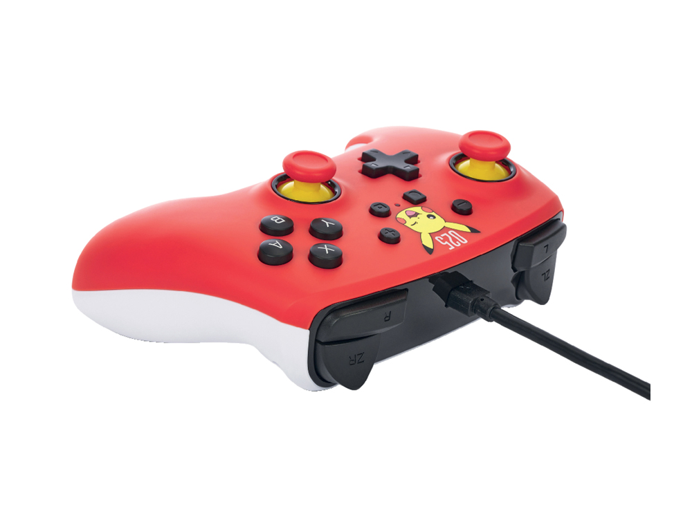 MANDO POWER A CON CABLE PARA NINTENDO SWITCH LAUGHING PIKACHU
