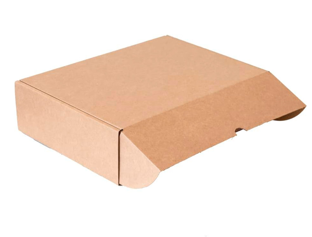 CAJA AUTOMONTABLE Q-CONNECT PARA E-COMMERCE Y REGALO CARTON RECICLADO CANAL SIMPLE 3 MM KRAFT 210X180X60 MM