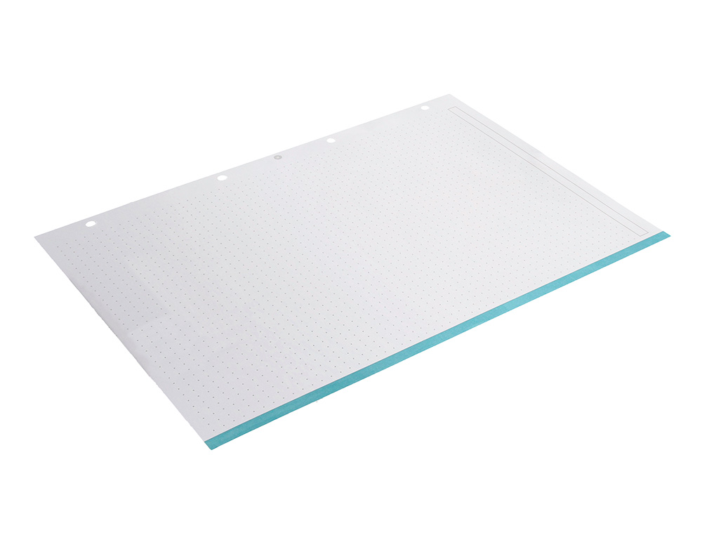 RECAMBIO ANTARTIK A4 100 HOJAS 90G/M2 PUNTOS DOTS 4 TALADROS BANDAS DE 5 COLORES