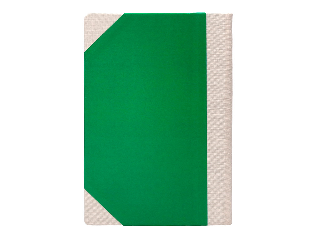 LIBRO CARTONE COSIDO FERNANDES FLECHA DIN A5+ LISO 50 HOJAS 100 GR VERDE