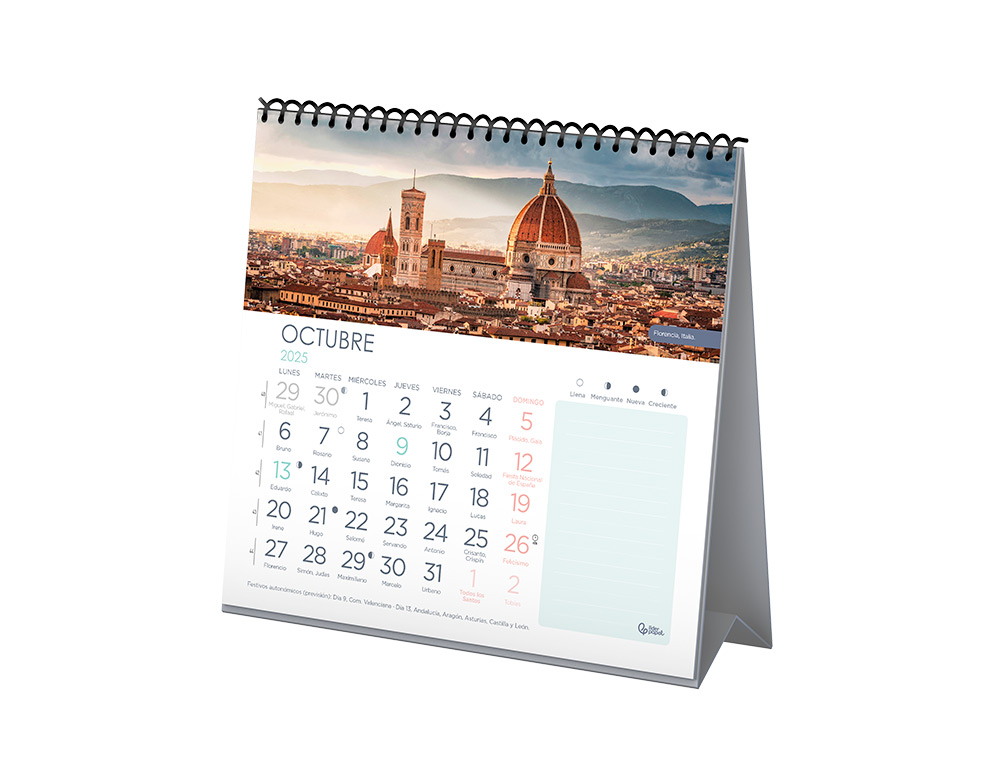 CALENDARIOS LIDERPAPEL 2025 PACK DE 24 UNIDADES DISEÑOS SURTIDOS LOTE