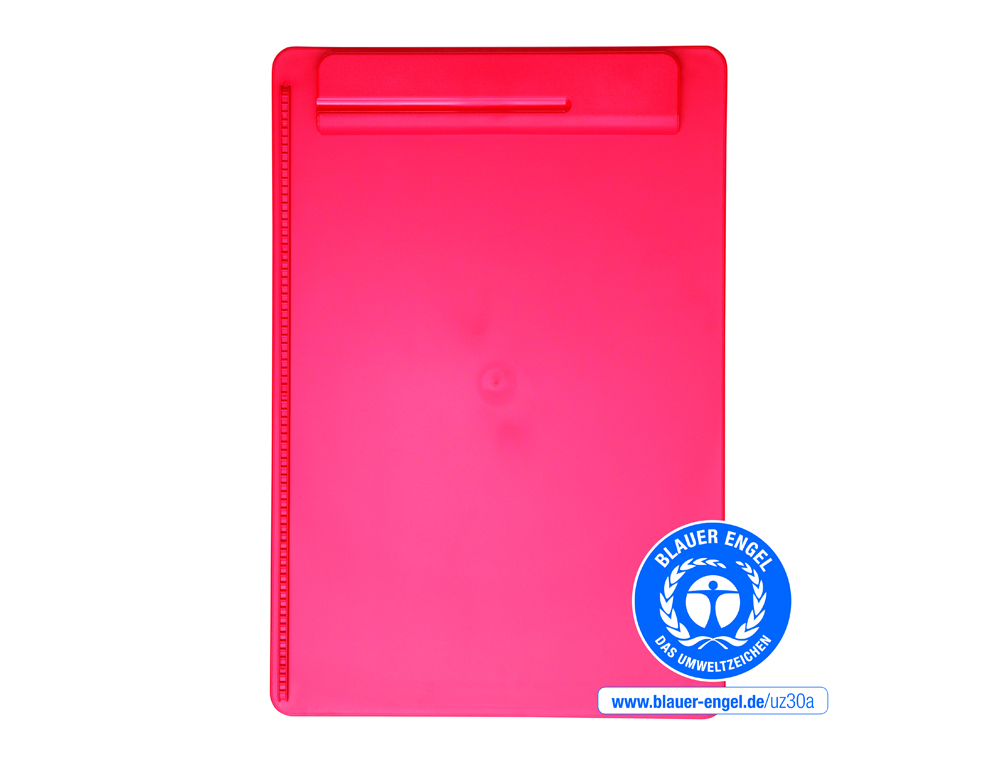 PORTANOTAS MAUL GO DIN A4 PLASTICO RECICLADO CON PINZA COLOR ROJO
