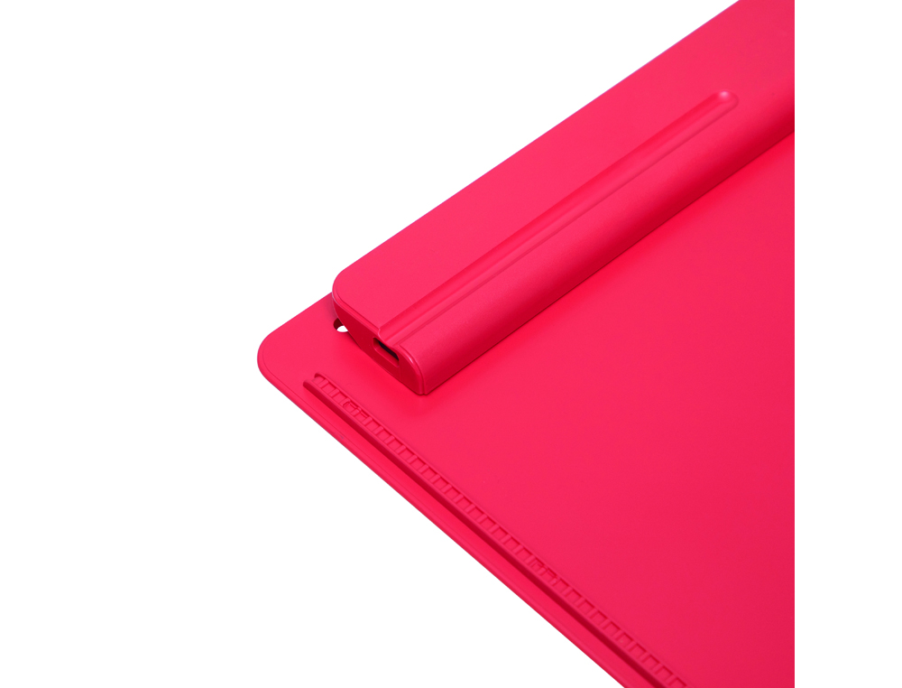 PORTANOTAS MAUL GO DIN A4 PLASTICO RECICLADO CON PINZA COLOR ROJO