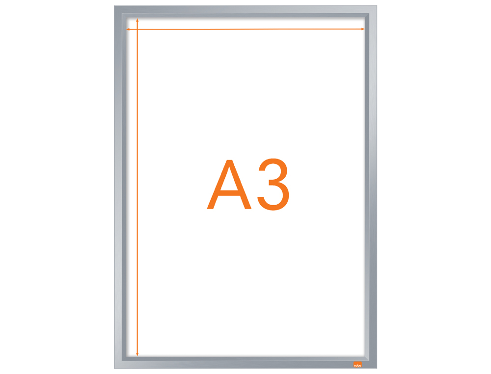 MARCO PORTA ANUNCIOS NOBO IMPRESSION PRO DIN A3 MARCO DE CLIP ALUMINIO 320X17X445 MM