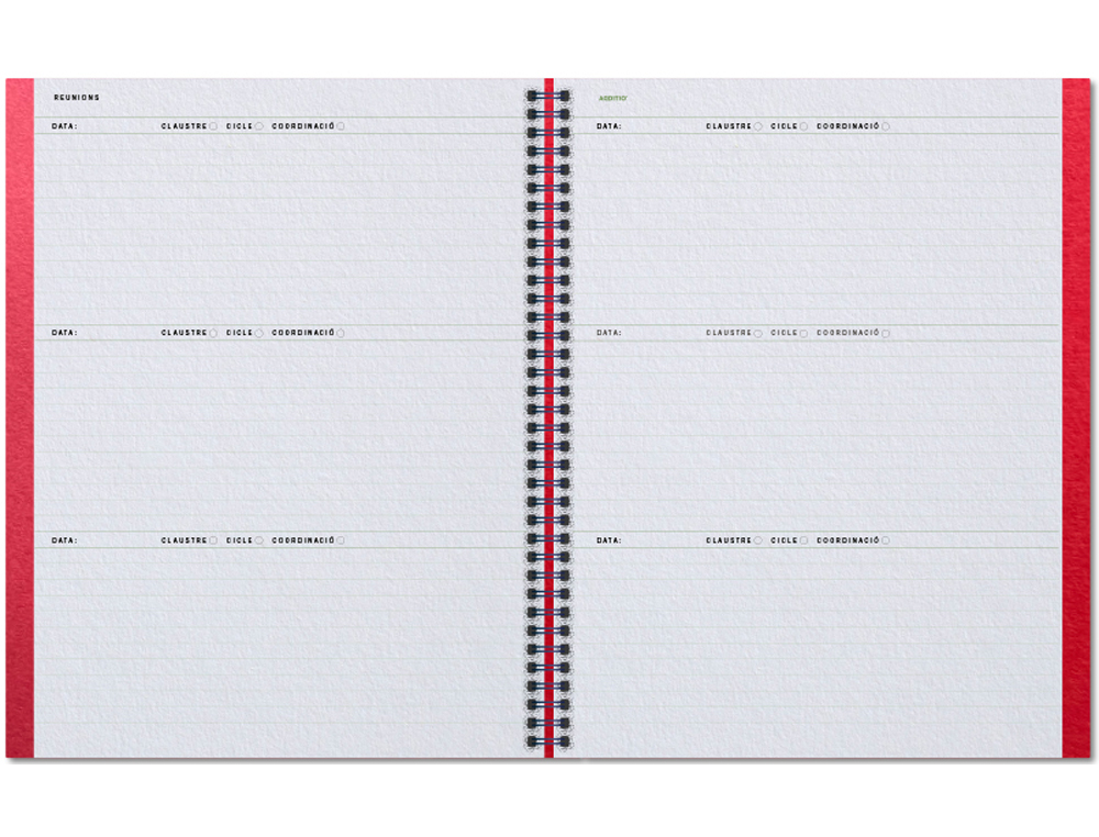 CUADERNO AULA PLANNER ADDITIO DIN A4 160 PAGINAS PLAN ANUAL Y MENSUAL CON PROGRAMACION Y EVALUACION CATALAN
