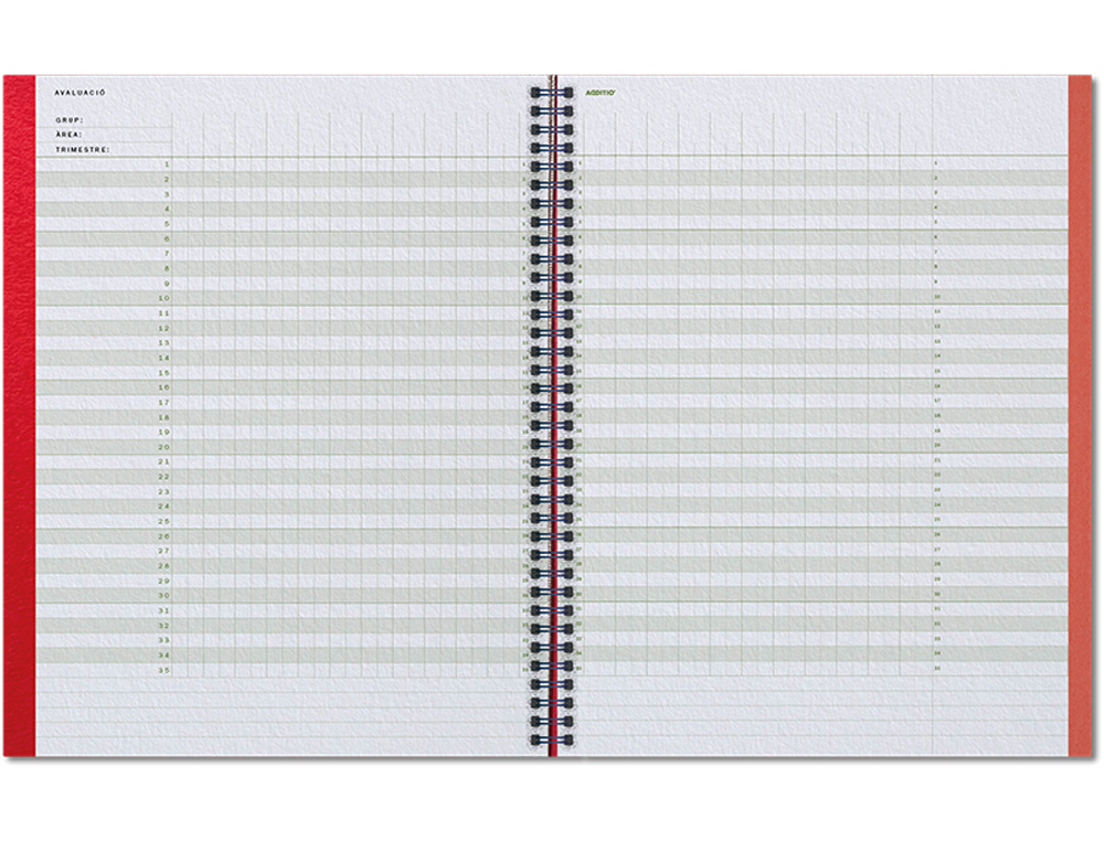 CUADERNO AULA PLANNER ADDITIO DIN A4 160 PAGINAS PLAN ANUAL Y MENSUAL CON PROGRAMACION Y EVALUACION CATALAN