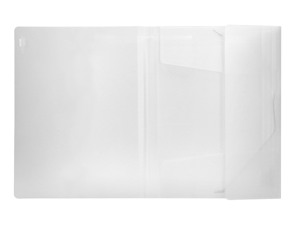 CARPETA LIDERPAPEL GOMAS SOLAPAS 34964 POLIPROPILENO DIN A4 TRANSPARENTE TRANSLUCIDO