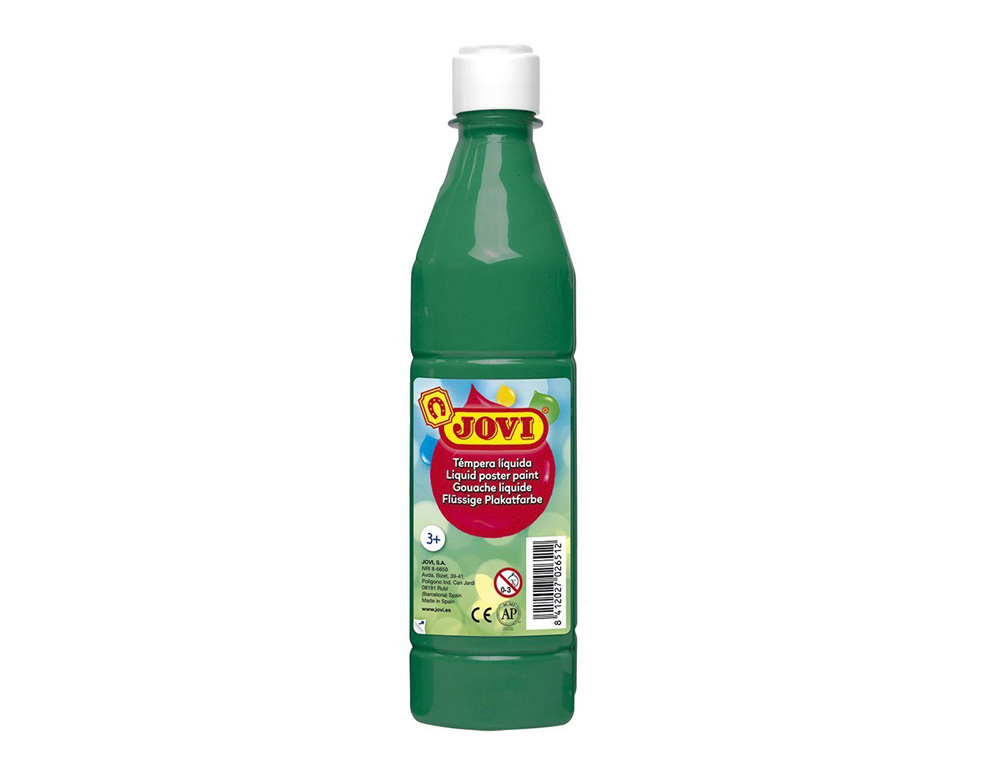 TEMPERA LIQUIDA JOVI ESCOLAR 500 ML VERDE OSCURO
