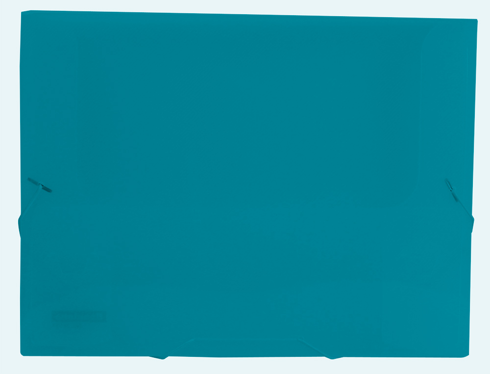 CARPETA LIDERPAPEL PORTADOCUMENTOS GOMAS 36933 POLIPROPILENO DIN A4 VERDE TRANSLUCIDO LOMO 25 MM
