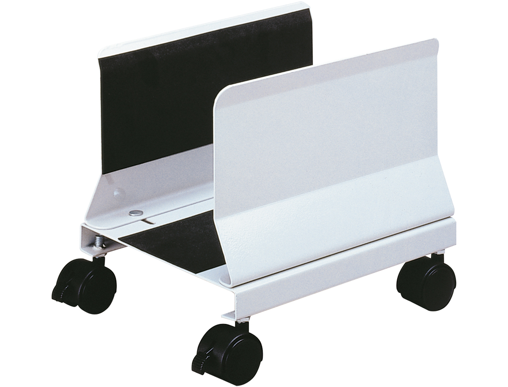 SOPORTE PARA CPU METAL Q-CONNECT REGULABLE CON RUEDAS