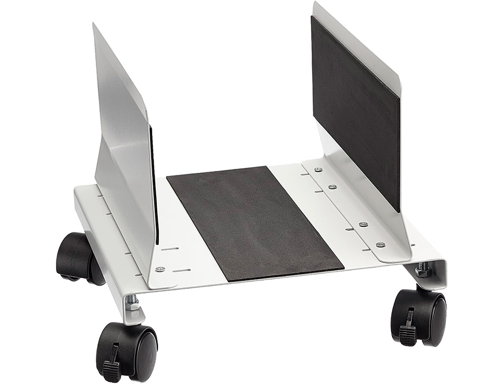 SOPORTE PARA CPU METAL Q-CONNECT REGULABLE CON RUEDAS