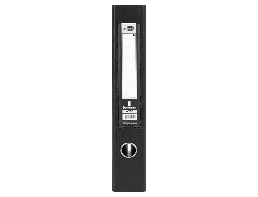 MODULO LIDERPAPEL 3 ARCHIVADORES FOLIO 2 ANILLAS MIXTAS 40MM NEGRO