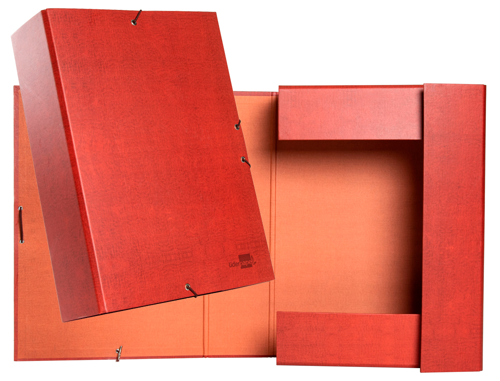 CARPETA PROYECTOS LIDERPAPEL FOLIO LOMO 90MM CARTON FORRADO CUERO