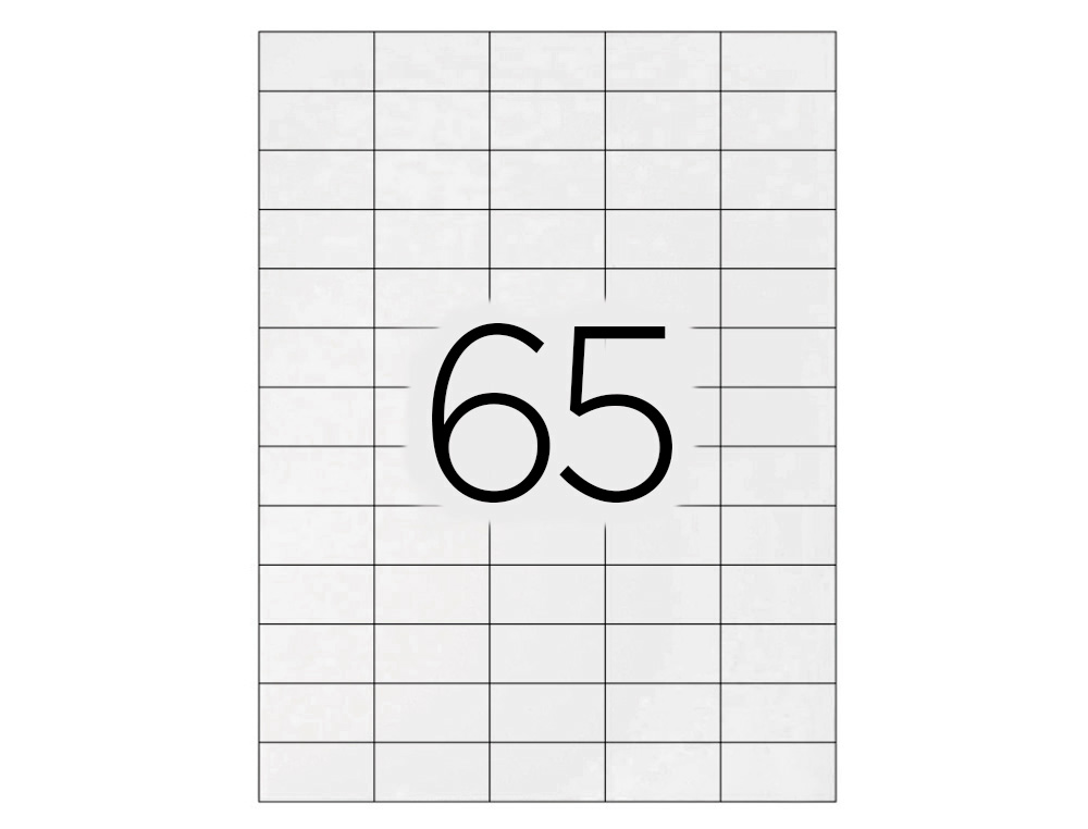 ETIQUETA ADHESIVA Q-CONNECT KF01581 TAMAÑO 38,1X21,2MM FOTOCOPIADORA LASER INK-JET CAJA CON 100 HOJAS DIN A4
