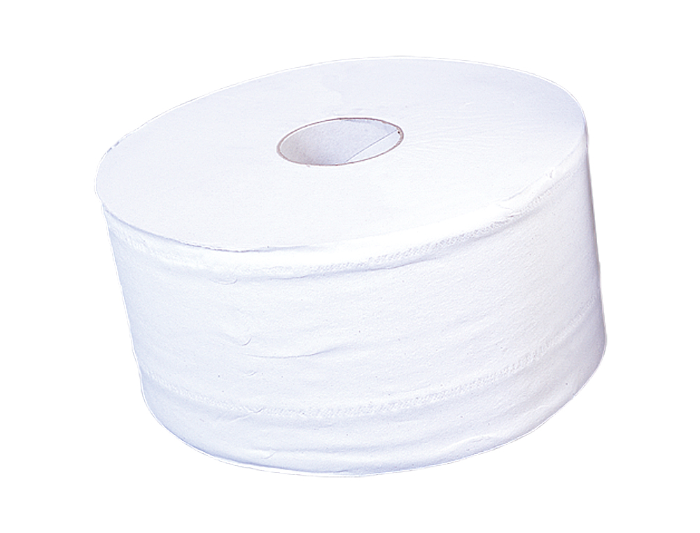 PAPEL HIGIENICO JUMBO 2 CAPAS BLANCO MANDRIL DE 60 MM PARA DISPENSADOR 325