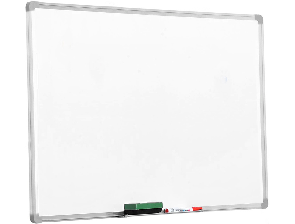 PIZARRA BLANCA Q-CONNECT MELAMINA MARCO DE ALUMINIO 60X45 CM