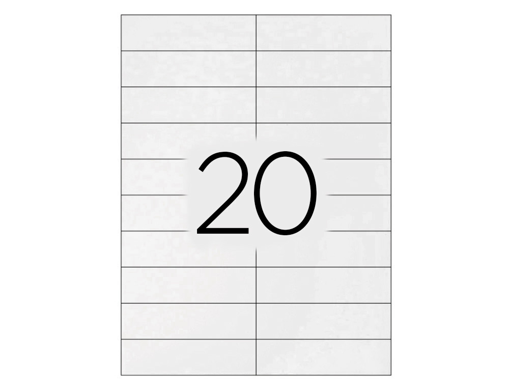ETIQUETA ADHESIVA Q-CONNECT KF26093 TAMAO 105X29 MM FOTOCOPIADORA LASER INK-JET CAJA 100 H DIN A4 ESP.HACIENDA