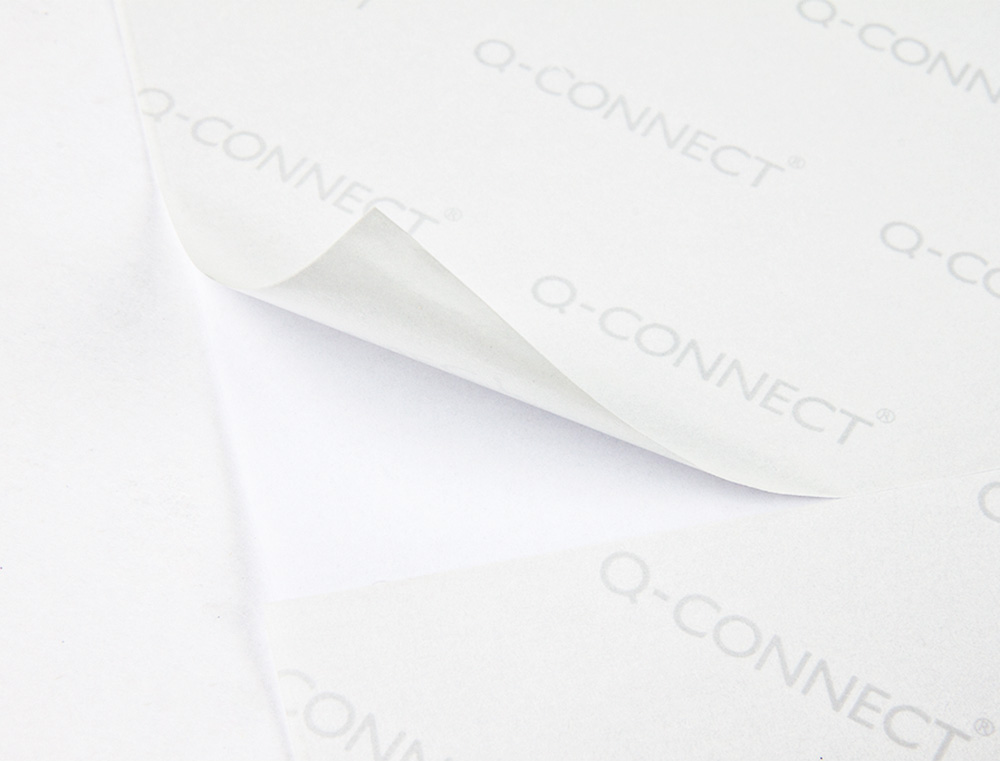 ETIQUETA ADHESIVA Q-CONNECT KF26093 TAMAO 105X29 MM FOTOCOPIADORA LASER INK-JET CAJA 100 H DIN A4 ESP.HACIENDA