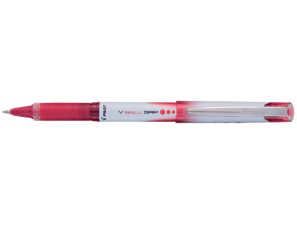 ROTULADOR PILOT ROLLER V-BALL GRIP ROJO 0.5 MM