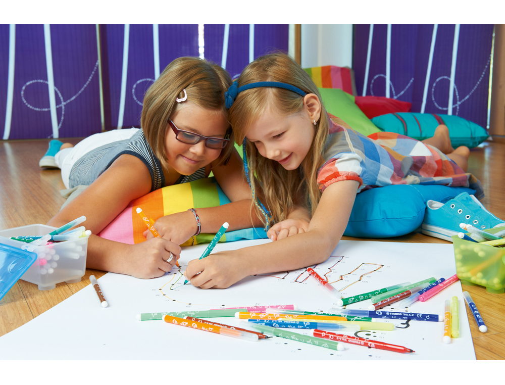 ROTULADOR ESCOLAR STABILO TRIO A-Z BOLSA DE 18 UNIDADES COLORES SURTIDOS