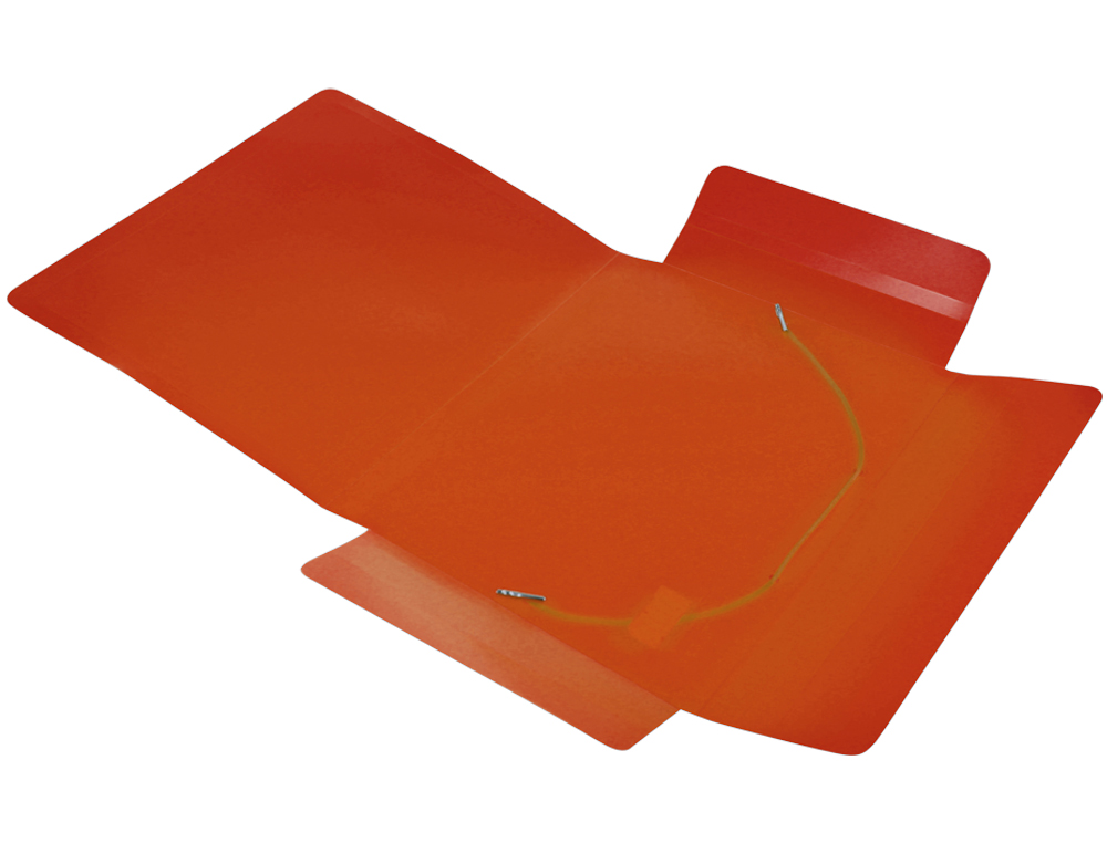 CARPETA LIDERPAPEL GOMAS TRES SOLAPAS POLIPROPILENO DIN A5 COLOR ROJO