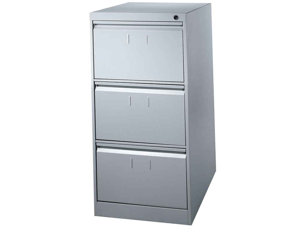 FICHERO CAJONES DE SUELO METALICO DE 3 CAJONES 101 ALTO,65 PROF. 47,5 ANCHO COLOR GRIS N.1375
