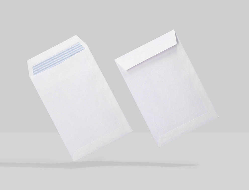 SOBRE LIDERPAPEL BOLSA N.15 BLANCO B5 176X250 MM TIRA DE SILICONA CAJA DE 500 UNIDADES