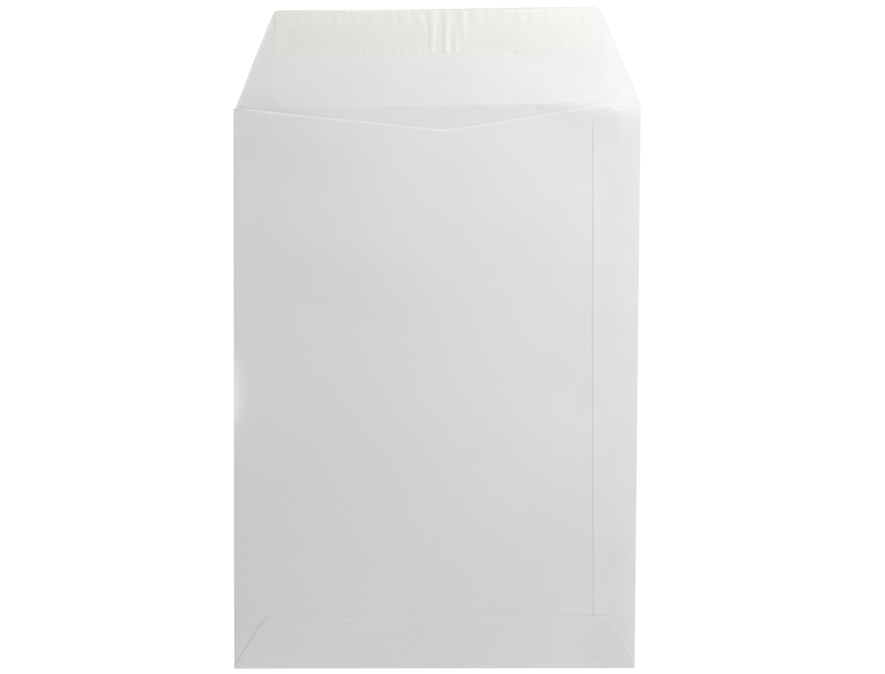 SOBRE LIDERPAPEL BOLSA N.15 BLANCO B5 176X250 MM TIRA DE SILICONA CAJA DE 500 UNIDADES