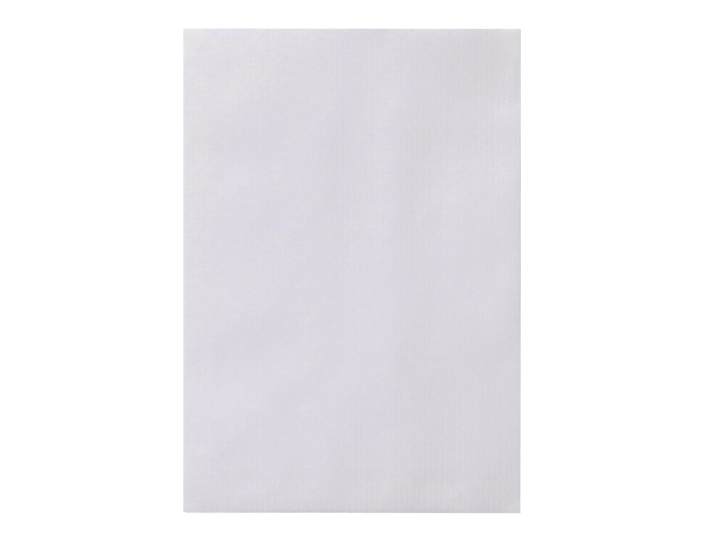 SOBRE LIDERPAPEL BOLSA N.15 BLANCO B5 176X250 MM TIRA DE SILICONA CAJA DE 500 UNIDADES