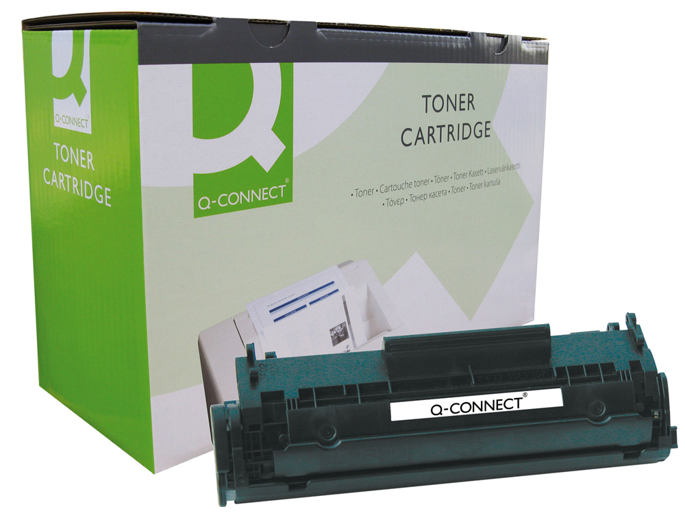 TONER Q-CONNECT COMPATIBLE HP-1010 Q2612XL/Q2612A -4.000 PAG- NEGRO
