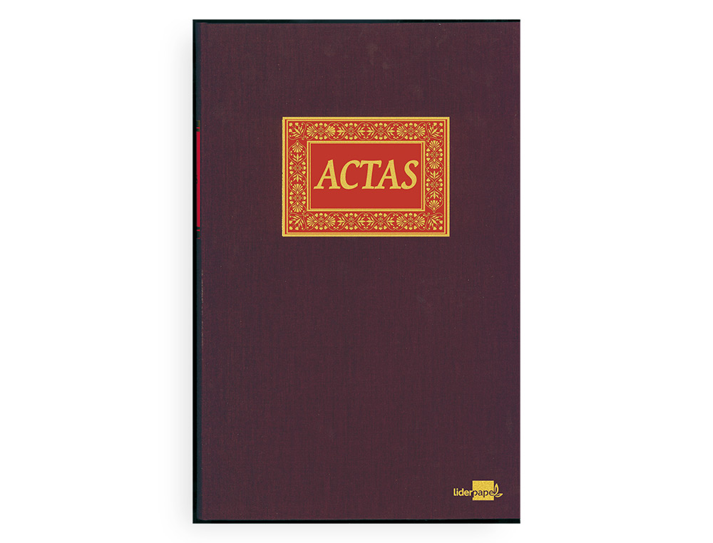 LIBRO LIDERPAPEL FOLIO 100 HOJAS ACTAS