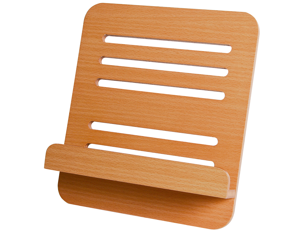 ATRIL SUJETALIBROS Q-CONNECT MADERA 230X270X30 MM