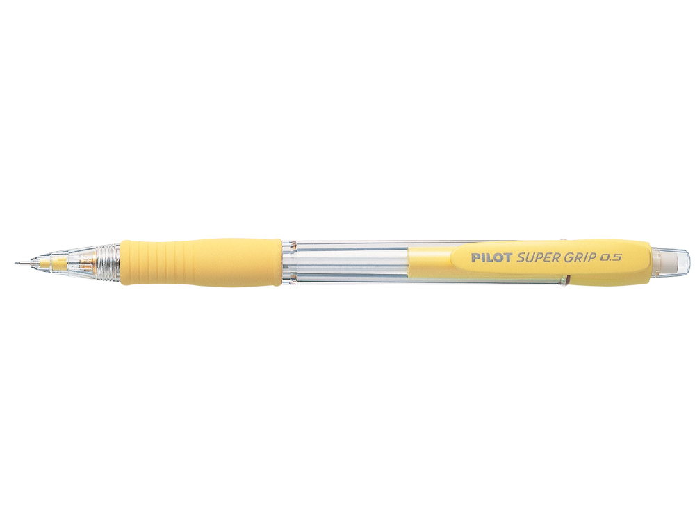PORTAMINAS PILOT SUPER GRIP AMARILLO 0,5 MM SUJECION DE CAUCHO