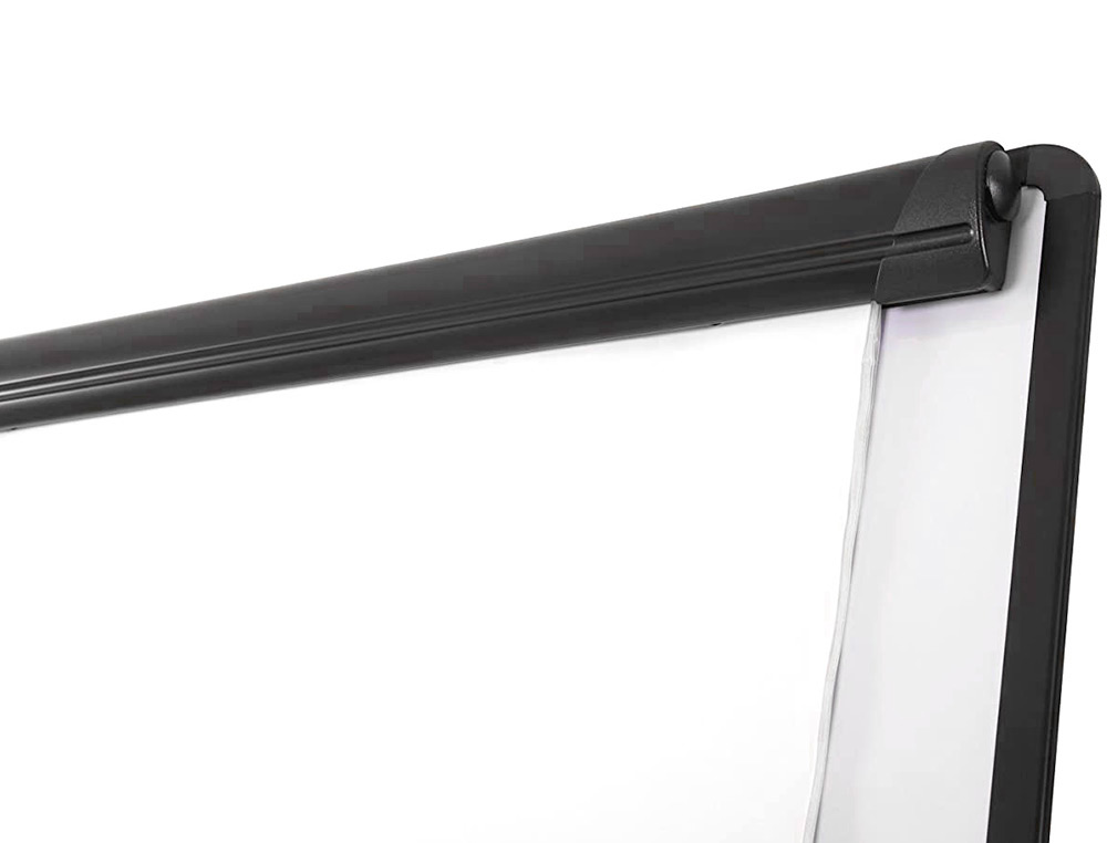 PIZARRA MOVIL Q-CONNECT CON RUEDAS PARA CONFERENCIAS TABLERO LACADO BLANCO APTA PARA ESCRITURA DIRECTA Y BLOC