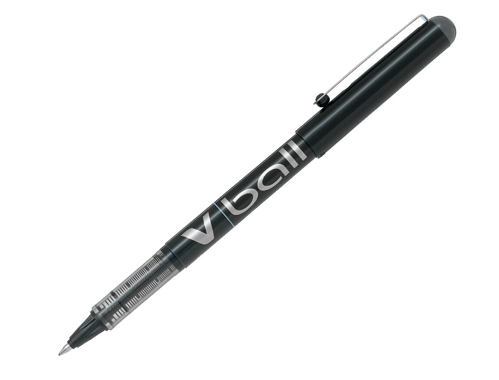 ROTULADOR PILOT ROLLER V-BALL NEGRO 0.7 MM