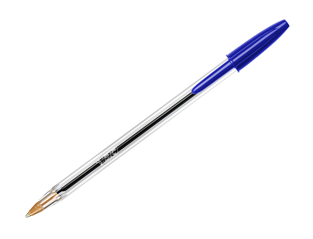 BOLIGRAFO BIC CRISTAL ORIGINAL TINTA AZUL BOLSA DE 5 UNIDADES