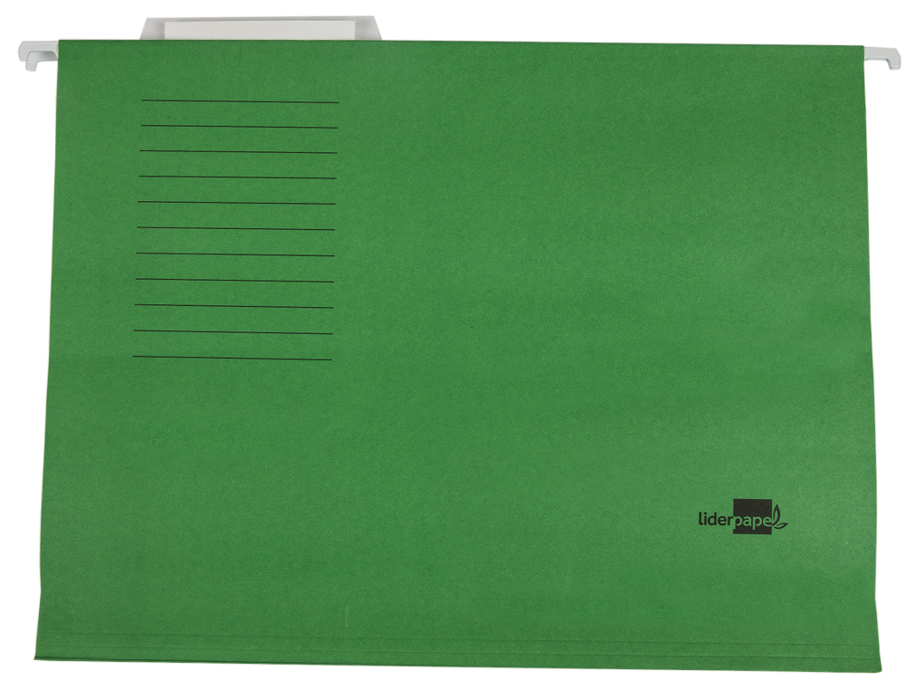 CARPETA COLGANTE LIDERPAPEL A4 VERDE