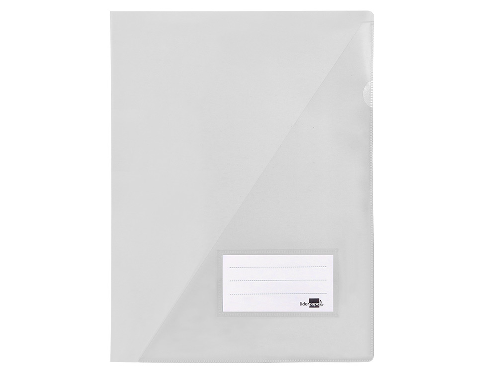 CARPETA LIDERPAPEL DOSSIER A4 UÑERO TRANSPARENTE