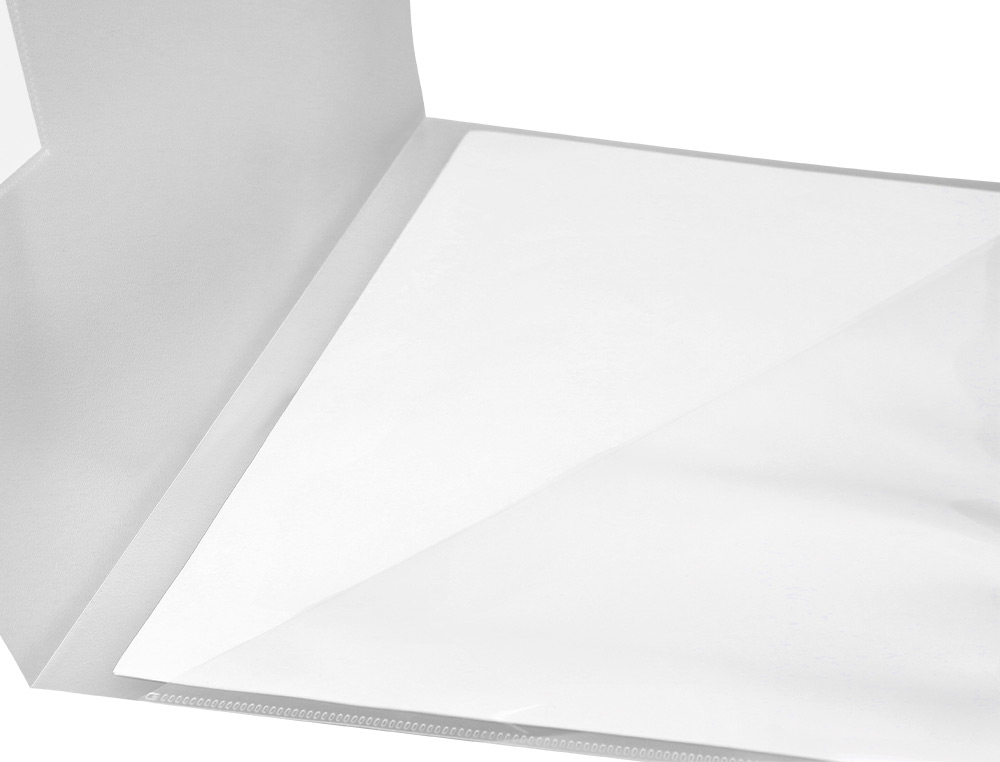 CARPETA LIDERPAPEL DOSSIER A4 UÑERO TRANSPARENTE