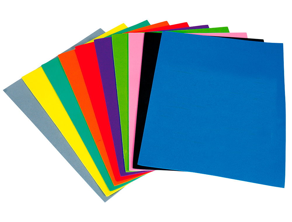 GOMA EVA LIDERPAPEL 50X70CM 60G/M2 ESPESOR 1.5MM NEGRO