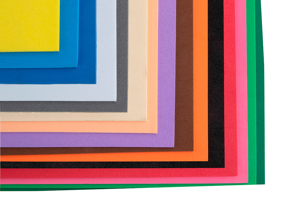 GOMA EVA LIDERPAPEL 50X70CM 60G/M2 ESPESOR 1.5MM NEGRO